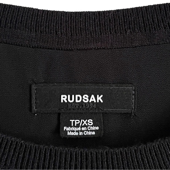 RUDSAK Dionne Sweater Sheer Back Black - Picture 6 of 17